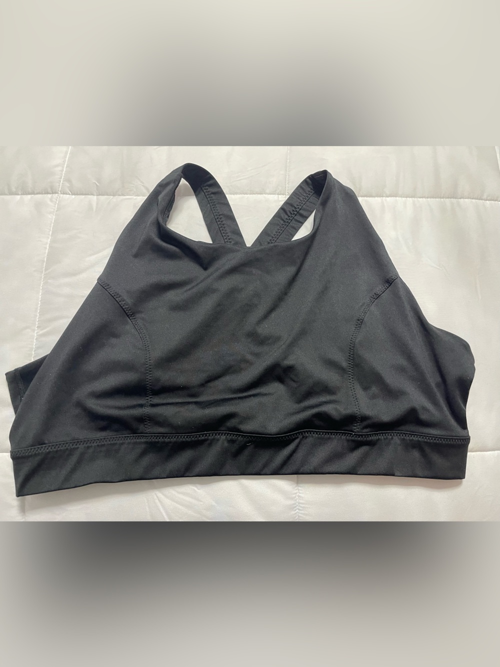 Everlast Black Racerback Sports Bra - 2X